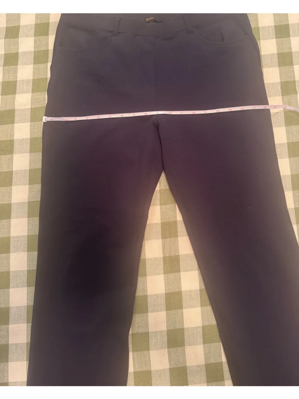 Quince Navy Ultra-Stretch Straight-Leg Ponte Pants
